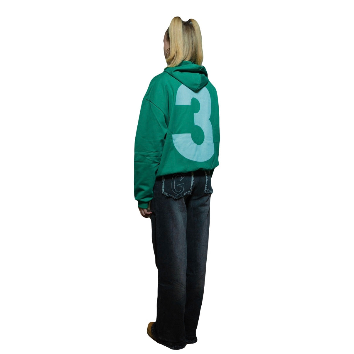 Green "SWAG" Zip Hoodie