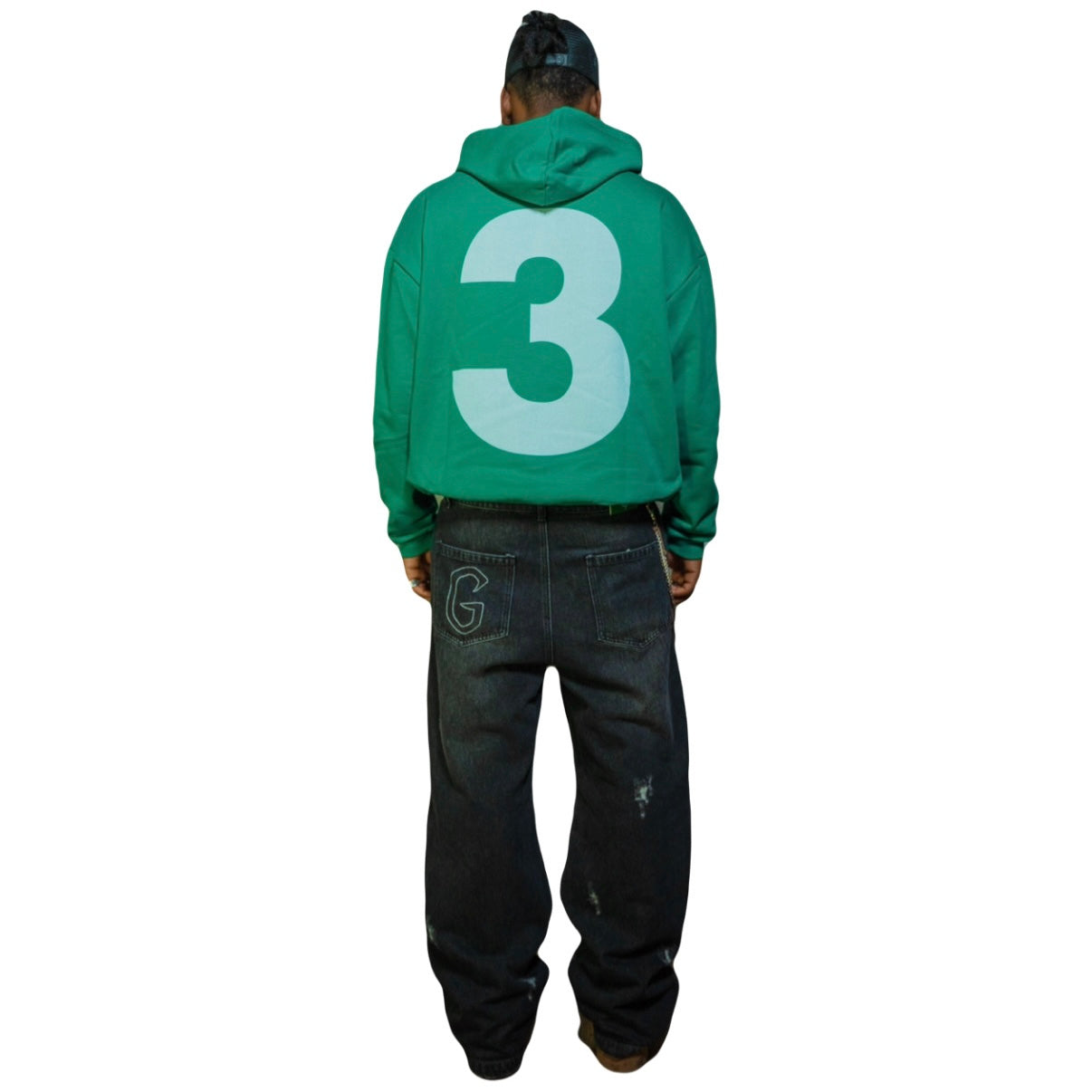 Green "SWAG" Zip Hoodie