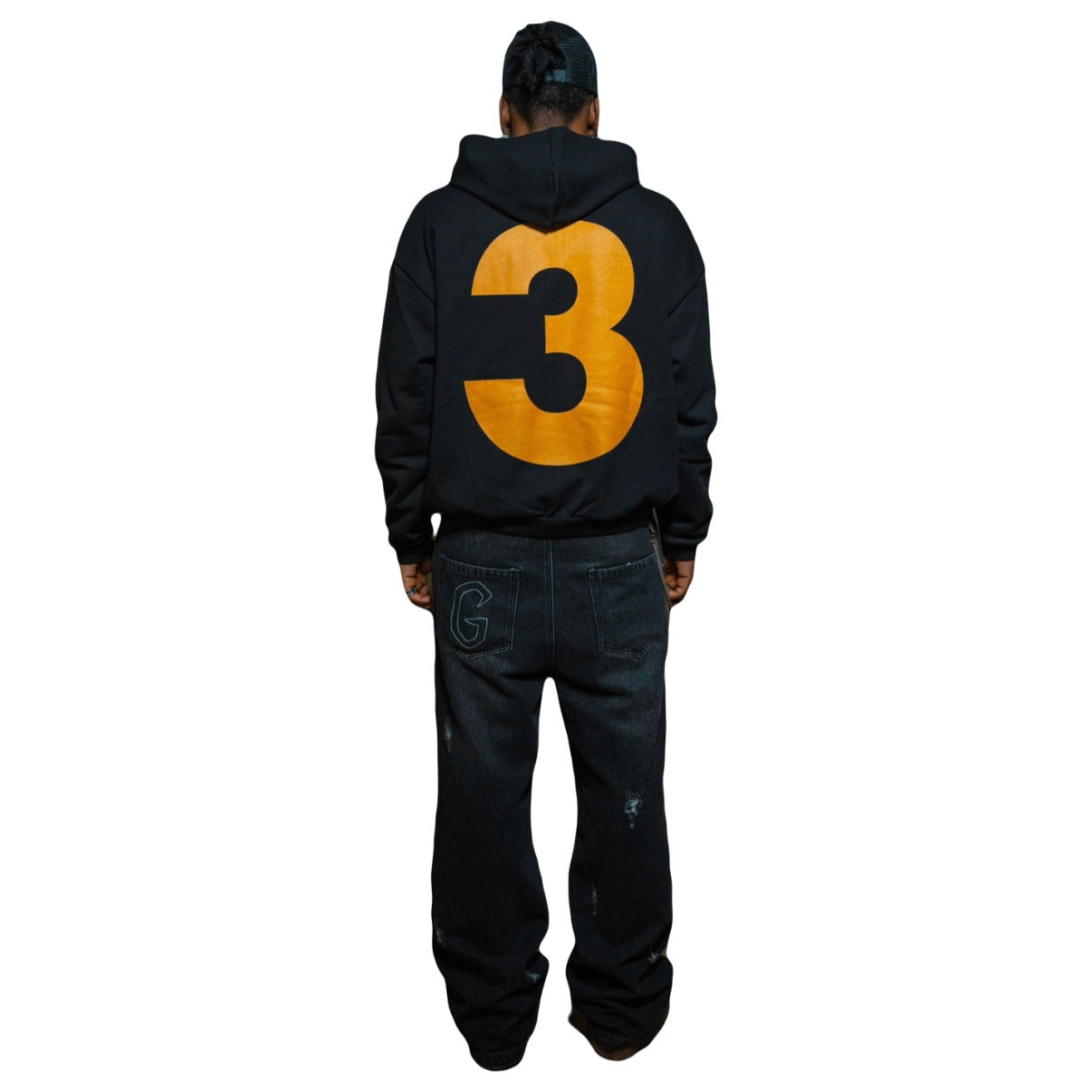 Black "SWAG" Zip Hoodie