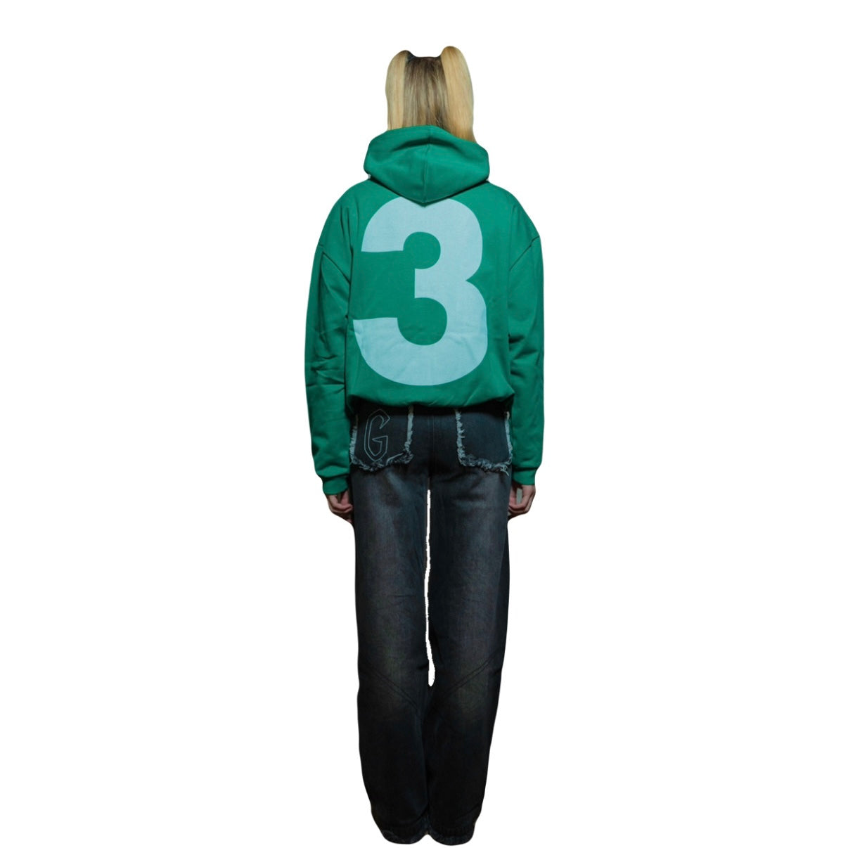 Green "SWAG" Zip Hoodie