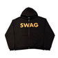 Black "SWAG" Zip Hoodie