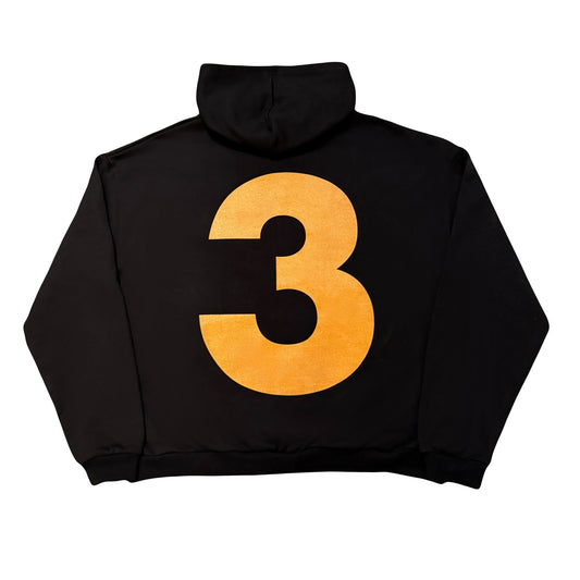 Black "SWAG" Zip Hoodie